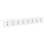 vidaXL Răcător de paltoane montat pe perete Alb 80 x 10.5 x 10.5 cm vidaXL Răcător de paltoane montat pe perete Alb 80 x 10.5 x 10.5 cm