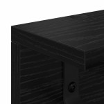vidaXL Răcător de paltoane montat pe perete cu raft Stejar negru vidaXL Răcător de paltoane montat pe perete cu raft Stejar negru