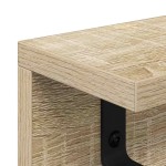 vidaXL Răcător de paltoane montat pe perete cu raft Stejar sonoma vidaXL Răcător de paltoane montat pe perete cu raft Stejar sonoma