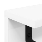 vidaXL Răcător de paltoane montat pe perete Alb 100 x 10.5 x 10.5 cm