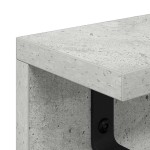 vidaXL Răcător de paltoane montat pe perete cu raft Gri beton