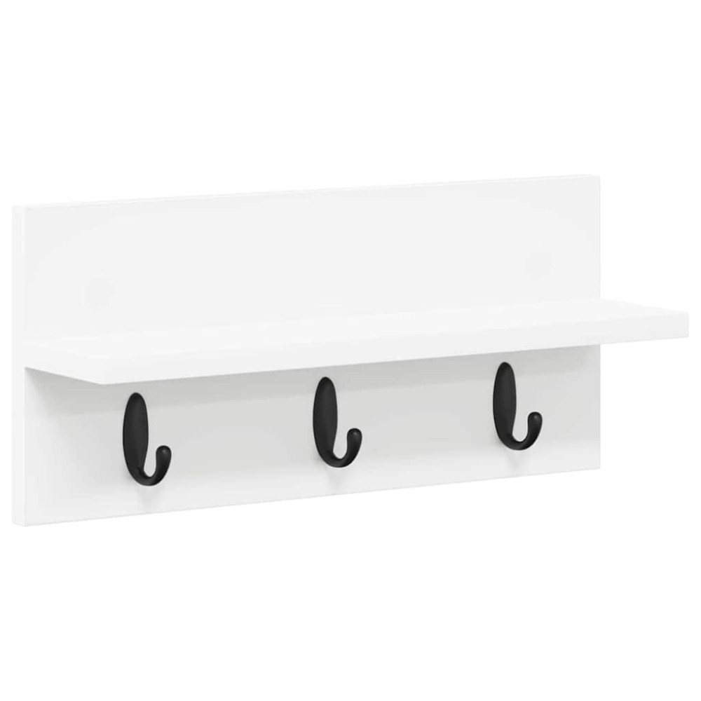 vidaXL Răcător de paltoane montat pe perete Alb 40 x 10.5 x 18 cm