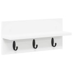 vidaXL Răcător de paltoane montat pe perete Alb 40 x 10.5 x 18 cm