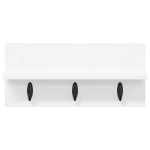 vidaXL Răcător de paltoane montat pe perete Alb 40 x 10.5 x 18 cm