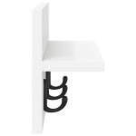 vidaXL Răcător de paltoane montat pe perete Alb 40 x 10.5 x 18 cm