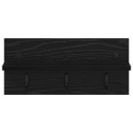 vidaXL Răcător de paltoane montat pe perete cu raft Stejar negru vidaXL Răcător de paltoane montat pe perete cu raft Stejar negru