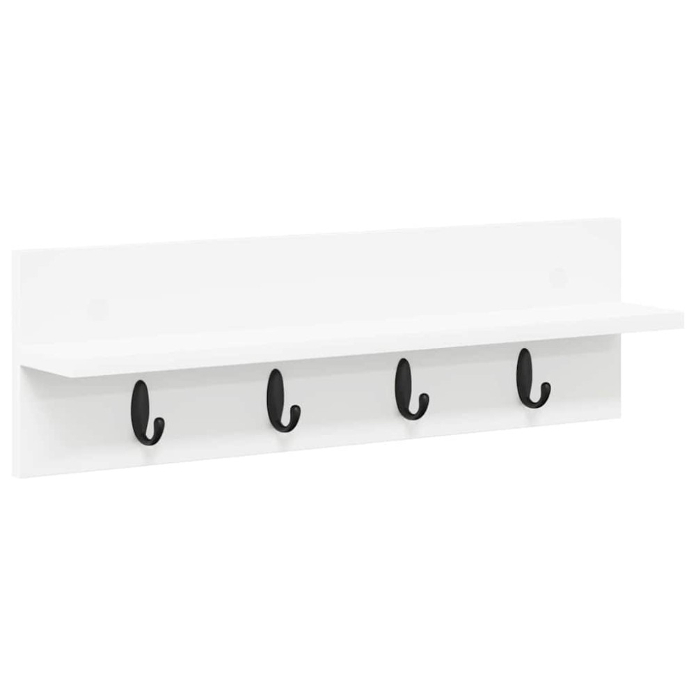 vidaXL Răcător de paltoane montat pe perete Alb 60 x 10.5 x 18 cm