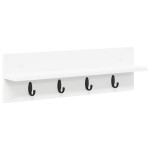 vidaXL Răcător de paltoane montat pe perete Alb 60 x 10.5 x 18 cm