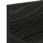 vidaXL Răcător de paltoane montat pe perete cu raft Stejar negru vidaXL Răcător de paltoane montat pe perete cu raft Stejar negru
