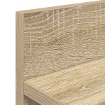 vidaXL Răcător de paltoane montat pe perete cu raft Stejar sonoma vidaXL Răcător de paltoane montat pe perete cu raft Stejar sonoma