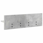 vidaXL Răcător de paltoane montat pe perete cu raft Gri beton