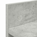 vidaXL Răcător de paltoane montat pe perete cu raft Gri beton