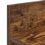 vidaXL Răcător de paltoane montat pe perete cu raft Stejar afumat vidaXL Răcător de paltoane montat pe perete cu raft Stejar afumat