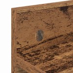 vidaXL Răcător de paltoane montat pe perete cu raft Lemn vechi vidaXL Răcător de paltoane montat pe perete cu raft Lemn vechi