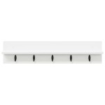 vidaXL Răcător de paltoane montat pe perete Alb 80 x 10.5 x 18 cm vidaXL Răcător de paltoane montat pe perete Alb 80 x 10.5 x 18 cm