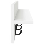 vidaXL Răcător de paltoane montat pe perete Alb 80 x 10.5 x 18 cm vidaXL Răcător de paltoane montat pe perete Alb 80 x 10.5 x 18 cm