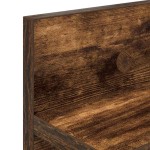 vidaXL Răcător de paltoane montat pe perete cu raft Stejar afumat vidaXL Răcător de paltoane montat pe perete cu raft Stejar afumat