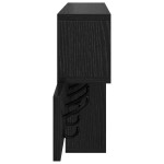 vidaXL Răcător de paltoane montat pe perete cu raft Stejar negru vidaXL Răcător de paltoane montat pe perete cu raft Stejar negru