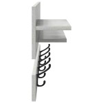 vidaXL Răcător de paltoane montat pe perete Gri beton 90 x 15 x 36 cm vidaXL Răcător de paltoane montat pe perete Gri beton 90 x 15 x 36 cm