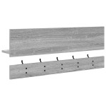 vidaXL Răcător de paltoane montat pe perete sonoma gri 90 x 15 x 36 cm