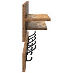 vidaXL Răcător de paltoane montat pe perete Lemn vechi 90 x 15 x 36 cm vidaXL Răcător de paltoane montat pe perete Lemn vechi 90 x 15 x 36 cm