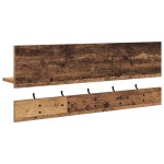 vidaXL Răcător de paltoane montat pe perete Lemn vechi 90 x 15 x 36 cm vidaXL Răcător de paltoane montat pe perete Lemn vechi 90 x 15 x 36 cm