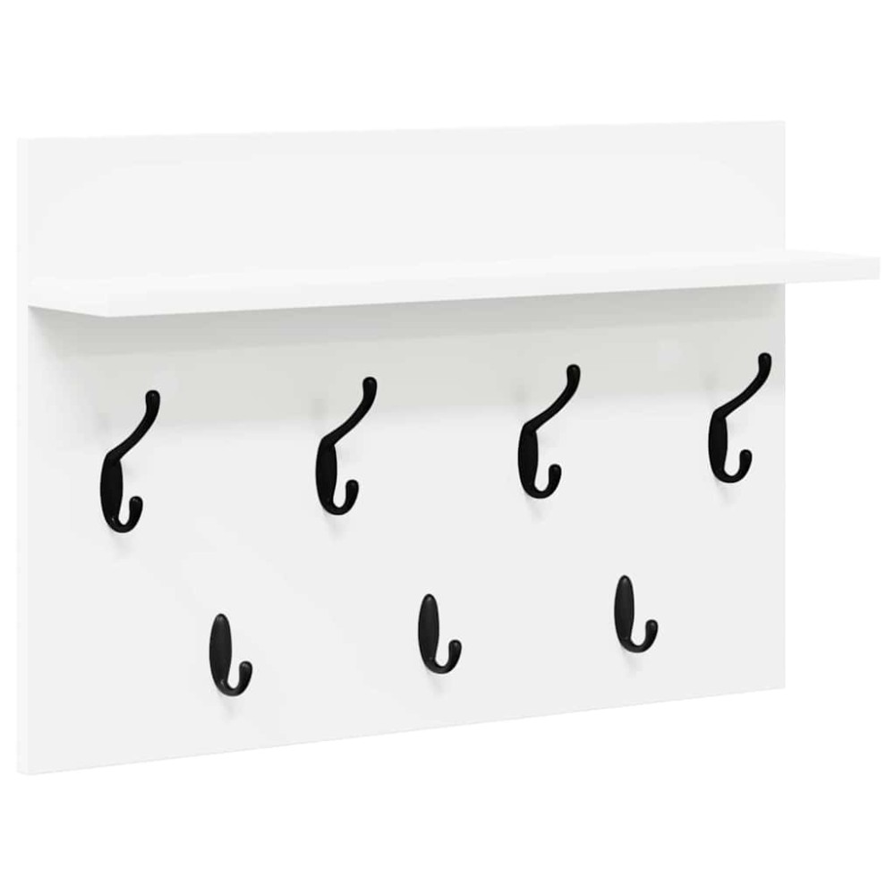 vidaXL Răcător de paltoane montat pe perete Alb 60 x 40 x 12 cm