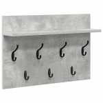 vidaXL Răcător de paltoane montat pe perete Gri beton 60 x 40 x 12 cm vidaXL Răcător de paltoane montat pe perete Gri beton 60 x 40 x 12 cm