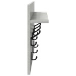 vidaXL Răcător de paltoane montat pe perete Gri beton 60 x 40 x 12 cm vidaXL Răcător de paltoane montat pe perete Gri beton 60 x 40 x 12 cm