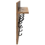 vidaXL Răcător de paltoane montat pe perete Lemn vechi 60 x 40 x 12 cm vidaXL Răcător de paltoane montat pe perete Lemn vechi 60 x 40 x 12 cm