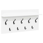 vidaXL Răcător de paltoane montat pe perete Alb 80 x 40 x 12 cm vidaXL Răcător de paltoane montat pe perete Alb 80 x 40 x 12 cm
