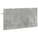 vidaXL Răcător de paltoane montat pe perete Gri beton 80 x 40 x 12 cm