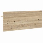vidaXL Răcător de paltoane montat pe perete cu raft Stejar sonoma vidaXL Răcător de paltoane montat pe perete cu raft Stejar sonoma