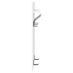 vidaXL Răcător de paltoane montat pe perete Alb 90 x 40 x 10 cm