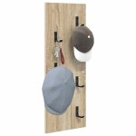vidaXL Răcător de paltoane montat pe perete Pe perete Stejar sonoma vidaXL Răcător de paltoane montat pe perete Pe perete Stejar sonoma