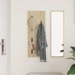 vidaXL Răcător de paltoane montat pe perete Pe perete Stejar sonoma vidaXL Răcător de paltoane montat pe perete Pe perete Stejar sonoma