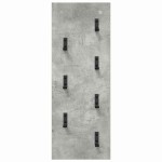 vidaXL Răcător de paltoane montat pe perete Gri beton 30 x 1.5 x 80 cm vidaXL Răcător de paltoane montat pe perete Gri beton 30 x 1.5 x 80 cm