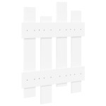 vidaXL Răcător de paltoane montat pe perete Alb 60 x 3 x 82 cm