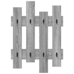 vidaXL Răcător de paltoane montat pe perete sonoma gri 60 x 3 x 82 cm vidaXL Răcător de paltoane montat pe perete sonoma gri 60 x 3 x 82 cm