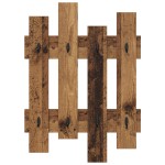 vidaXL Răcător de paltoane montat pe perete Lemn vechi 60 x 3 x 82 cm vidaXL Răcător de paltoane montat pe perete Lemn vechi 60 x 3 x 82 cm