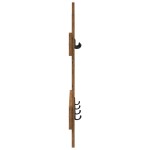 vidaXL Răcător de paltoane montat pe perete Lemn vechi 60 x 3 x 82 cm vidaXL Răcător de paltoane montat pe perete Lemn vechi 60 x 3 x 82 cm