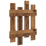 vidaXL Răcător de paltoane montat pe perete Lemn vechi 60 x 3 x 82 cm vidaXL Răcător de paltoane montat pe perete Lemn vechi 60 x 3 x 82 cm