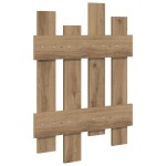 vidaXL Răcător de paltoane montat pe perete Stejar artisanal vidaXL Răcător de paltoane montat pe perete Stejar artisanal