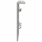 vidaXL Răcător de paltoane montat pe perete Gri beton 85 x 10 x 45 cm