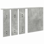 vidaXL Răcător de paltoane montat pe perete Gri beton 85 x 10 x 45 cm