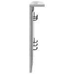 vidaXL Răcător de paltoane montat pe perete sonoma gri 85 x 10 x 45 cm