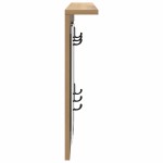 vidaXL Răcător de paltoane montat pe perete cu raft stejar artizanal