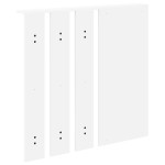vidaXL Răcător de paltoane montat pe perete Alb 84 x 10 x 80 cm