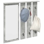 vidaXL Răcător de paltoane montat pe perete Gri beton 84 x 10 x 80 cm vidaXL Răcător de paltoane montat pe perete Gri beton 84 x 10 x 80 cm