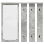 vidaXL Răcător de paltoane montat pe perete Gri beton 84 x 10 x 80 cm vidaXL Răcător de paltoane montat pe perete Gri beton 84 x 10 x 80 cm